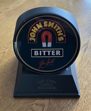 A rare John Smiths Bitter Beer Light Up Pump Font Head Pub Bar