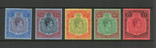 Nyasaland gvi 1938 - set, top