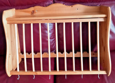 Vintage Pine Plate Rack And Mug Holder Penny Pine Holds 12 24"x16.5"x8.75"