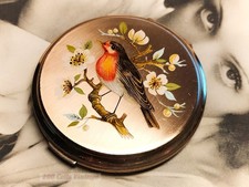 Stratton Robin Vintage Powder Compact: Makeup Mirror-1l