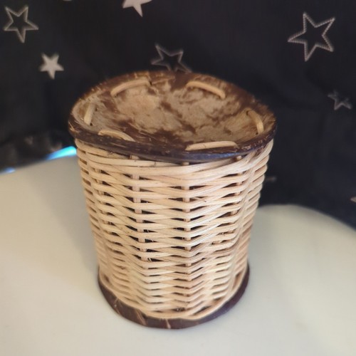 African rattan coconut can - african,