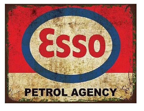 Esso petrol agency retro - petrol,