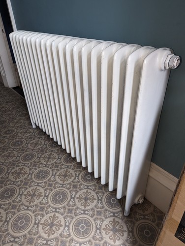 Antique cast iron radiator - antique,