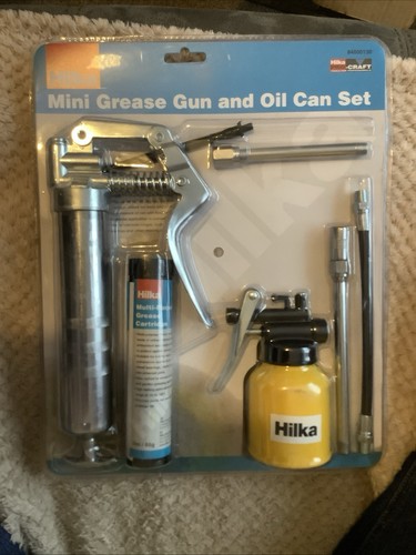 Mini grease gun set oil - gun, can