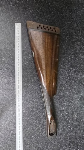 Old gun stock - old,
