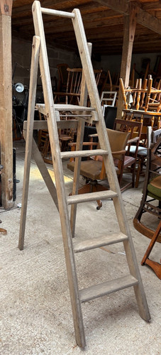 Wooden ladder display stand - ladder,