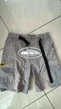 Men’s Grey Corteiz Cargo Shorts Size M