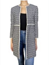 Zara blue & white geometric