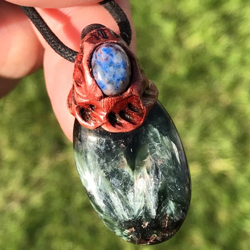 Seraphinite lapis lazuli - &,