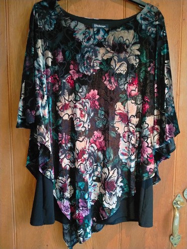 Colourful floaty tunic - colourful,