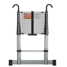 Nestling Telescopic Ladder 3.8m Soft-close, Aluminium Ladders Extendable with