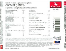 CONVERGENCE: SOPRANINO SAXOPHONE ACROSS THE CENTURIES NEW CD