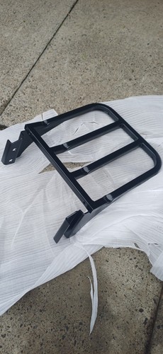 Black sissy bar rack - black,