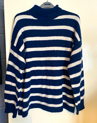 Primark navy white striped - white,
