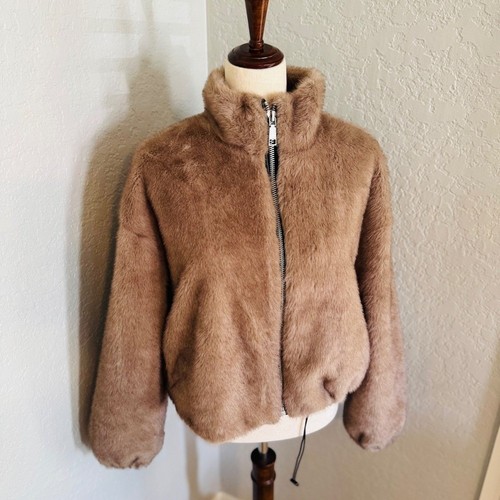 Rebecca minkoff faux fur crop - faux,