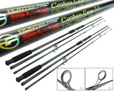 2 X 12ft Carbon Carp Rod. Hunter Pro 3pc 12' 3.6m Carp Rod 2.75lb Test