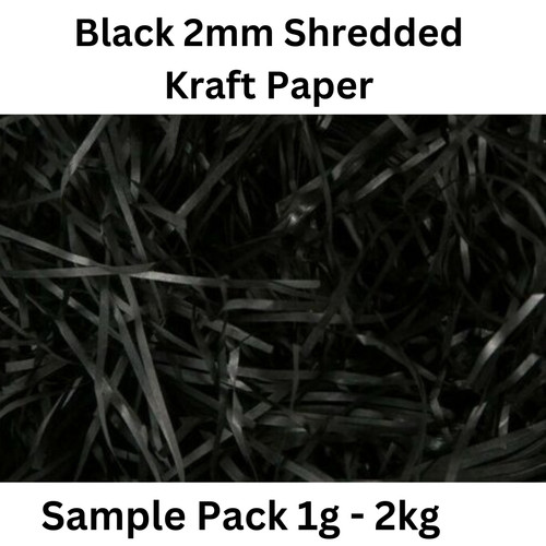 Black coloured kraft shredded - black,