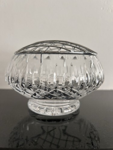 Vintage crystal rose bowl - rose, vase