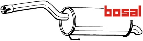 Exhaust muffler 165 - 165-075, bosal