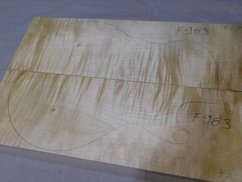 Flame maple carved top - maple, for
