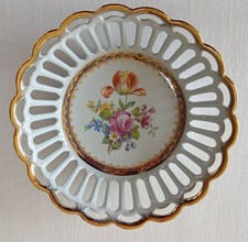 Dresden Floral Bowl Vintage