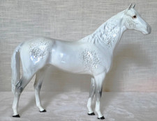 Beswick Hunter Rare 12" High Large Dapple Grey Gloss Vintage Stallion Model 1734