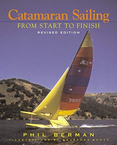 Catamaran sailing from start - sailing:,