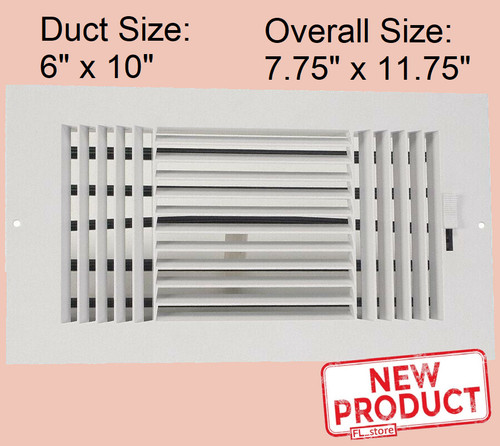 Plastic air register heat 6 - plastic,