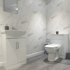 White marble matt bathroom - matt,