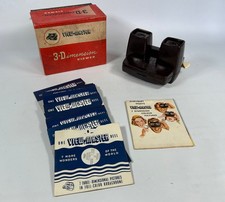 Vintage 1950’s View Master 3 D Viewer Stereoscope Model E With 11 Photo Reels