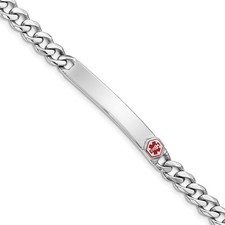 Sterling Silver Rhodium-plated