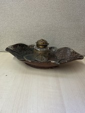Antique Victorian Desk Inkwell