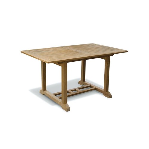 Teak outdoor rectangular table - teak,