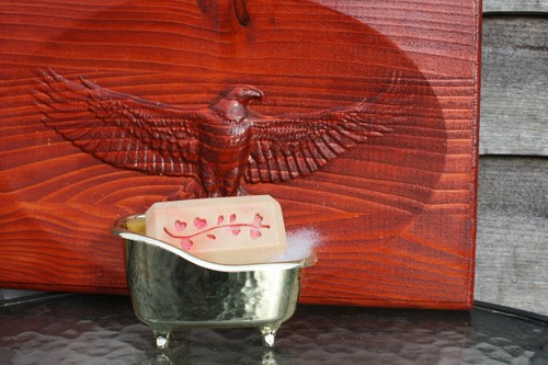 Custom soap stamp long heart - custom,