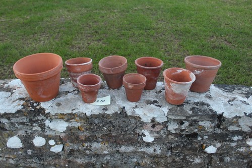 Vintage terracotta pots - 8,