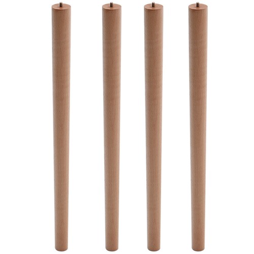 Wooden table legs tapered - 4x,