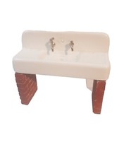 Dolls House Garden Sink On Bricks UK 