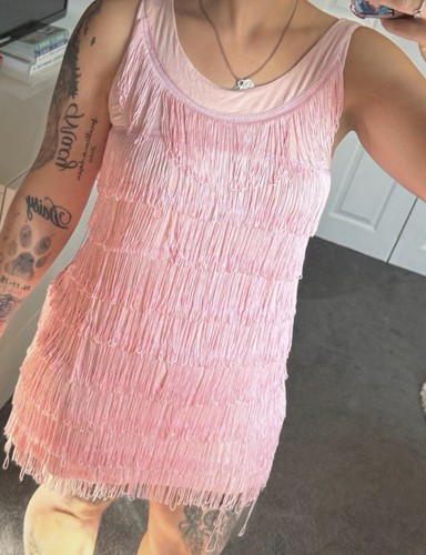 Hell bunny pink fringed - pink,