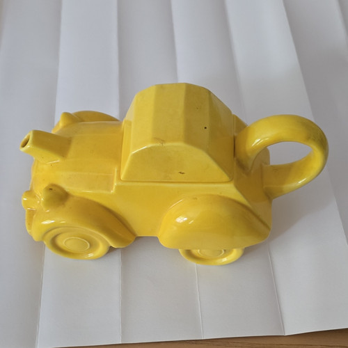 Yellow novelty car ceramic - novelty,
