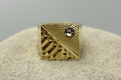 Vintage men gold tone - men's, signet