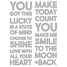 Thinlits Die Set 7PK Bold Text