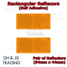 2x Self-Adhesive Amber /