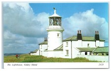 Postcard Caldey Island The Lighthouse Pembrokeshire Wales