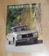 Peugeot 304 Brochure 1977 - SL & GL Saloon - SL & GL Estate