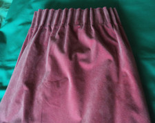 1 Pair Vintage Self Lined Velvet Look Velour Curtains. Each 88"W. 72"L edge/edge