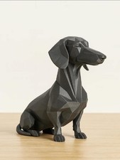 Dachshund Sausage Dog Ornament Display Decoration Figure Pets black