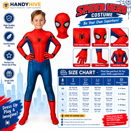 Kids spiderman cosplay costume - spiderman,