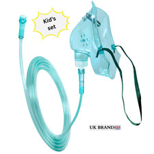 Oxygen mask with 2.1m long tubing for Kid's, Comfortable fit, O2 therapy at Home