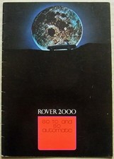 ROVER 2000 SC, TC & SC Automatic Car Sales Brochure 1970 Ref 794 H Reg