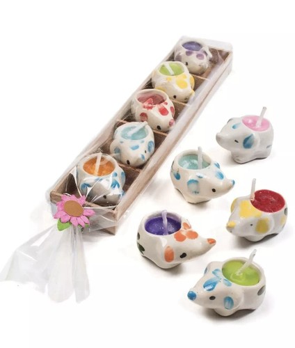 Lucky elephant candles gift - lucky,